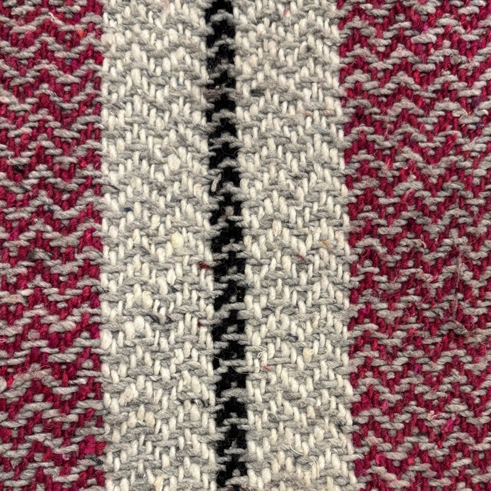 Baja Joe Striped Pinkish-Red and Gray Women's Hoodie - Picture 6 of 6